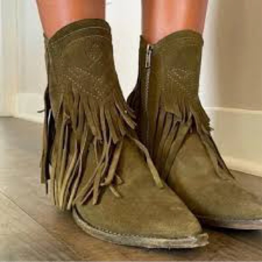 Free people flawless fringe western boot